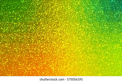 Light Green, Yellow vector christmas postcard low polygon background. Illustration consisting of triangles. Abstract triangular polygonal origami or crystal design of New Year celebration.