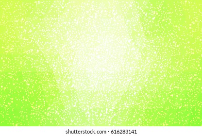 Light Green, Yellow vector christmas postcard low polygon background. Illustration consisting of triangles. Abstract triangular polygonal origami or crystal design of New Year celebration.