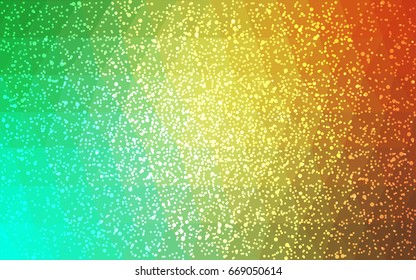 Light Green, Yellow vector christmas postcard low polygon background. Illustration consisting of triangles. Abstract triangular polygonal origami or crystal design of New Year celebration.