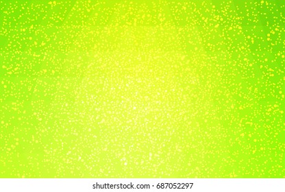 Light Green, Yellow vector christmas polygon background. Low poly Illustration consisting of triangles with snowflakes. Texture background of New Year celebration.