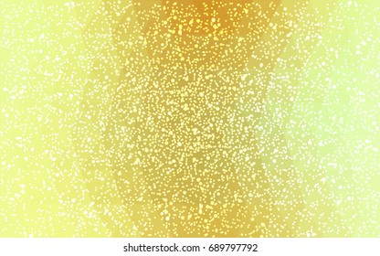 Light Green, Yellow vector christmas polygon background. Low poly Illustration consisting of triangles with snowflakes. Texture background of New Year celebration.