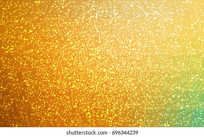 Light Green, Yellow vector christmas polygon background. Low poly Illustration consisting of triangles with snowflakes. Texture background of New Year celebration.