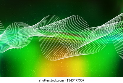 Light Green, Yellow vector colorful abstract texture. A completely new colored illustration in blur style. New way of your design.