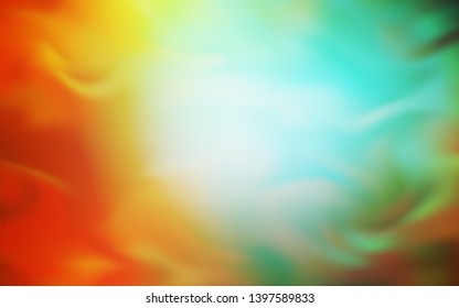 Light Green, Yellow vector colorful abstract texture. A completely new colored illustration in blur style. Smart design for your work.