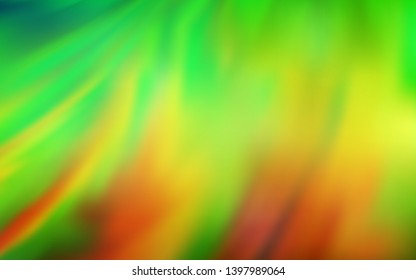 Light Green, Yellow vector colorful blur background. Colorful illustration in abstract style with gradient. Smart design for your work.