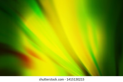 Light Green, Yellow vector colorful blur backdrop. Glitter abstract illustration with gradient design. New style design for your brand book.