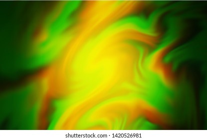Light Green, Yellow vector colorful abstract background. Glitter abstract illustration with gradient design. Smart design for your work.