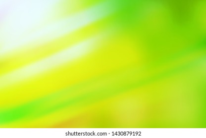 Light Green, Yellow vector colorful blur background. New colored illustration in blur style with gradient. Background for designs.