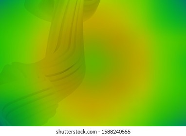 Light Green, Yellow vector colorful abstract texture. Colorful illustration in abstract style with gradient. Background for designs.