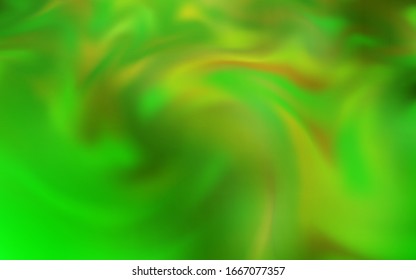 Light Green, Yellow vector colorful blur background. A completely new colored illustration in blur style. Smart design for your work.