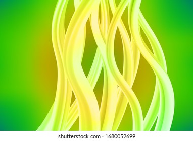 Fondo abstracto de color verde claro, vector amarillo. Ilustración abstracta de color con degradado. Diseño inteligente para su trabajo.