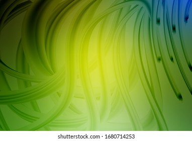 Textura abstracta de color verde claro, vector amarillo. Ilustración abstracta colorida con degradado. Nuevo diseño de estilo para su libro de marca.