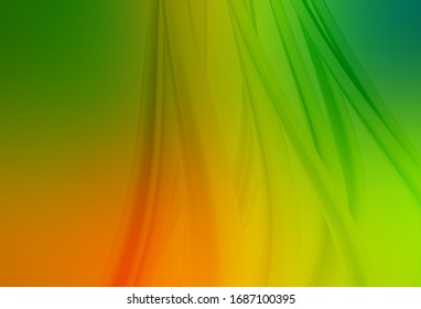 Light Green, Yellow vector colorful blur backdrop. Colorful illustration in abstract style with gradient. New style for your business design.