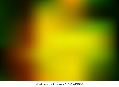 Light Green, Yellow vector colorful blur backdrop. Shining colored illustration in smart style. Background for designs.