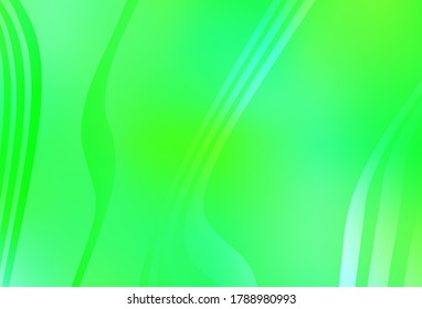 Hellgrüner, gelber, Vektorbunter unscharfer Hintergrund. Neue farbige Illustration im unscharfen Stil mit Farbverlauf. Eleganter Hintergrund für ein Markenbuch.