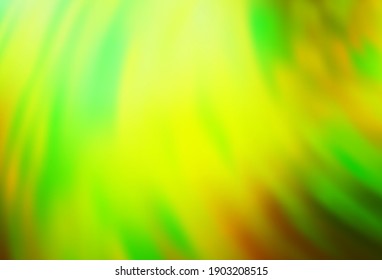 Light Green, Yellow vector colorful blur background. A completely new colored illustration in blur style. Background for a cell phone.