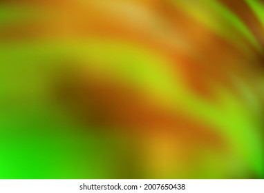 Verde claro, amarillo vectorial color de fondo negro colorido. Ilustración creativa en estilo de semitono con gradiente. Nuevo diseño de estilo para tu libro de marca.