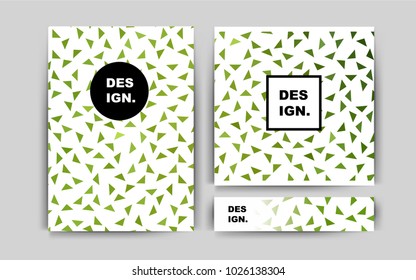 Light Green, Yellow vector cover for Envelopes. Beautiful colored sample in A4 size. New design for a poster, banner of your website.