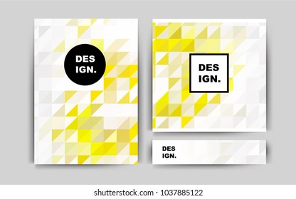 Light Green, Yellow vector cover for Envelopes. Blurred decorative design in abstract style with textbox. The pattern can be used for any ad, booklets.