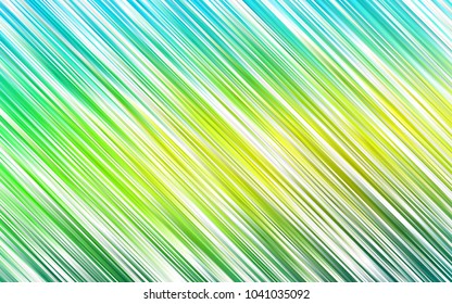 Light Green, Yellow vector cover with long lines. Lines on blurred abstract background with gradient. Best design for your ad, poster, banner.