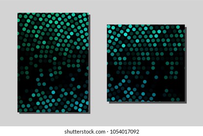 Light Green, Yellow vector cover for Envelopes. Modern abstract design concept with colorful gradient. Beautiful design for cover of notepads.
