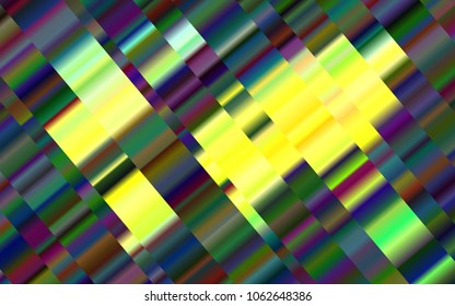 Light Green, Yellow vector cover with long lines. Modern geometrical abstract illustration with staves. Smart design for your business advert.