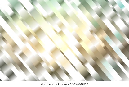 Light Green, Yellow vector cover with long lines. Blurred decorative design in simple style with lines. The template can be used as a background.