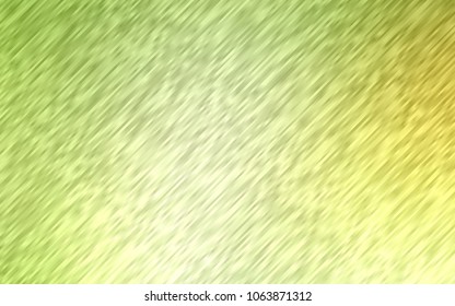 Light Green, Yellow vector cover with long lines. Lines on blurred abstract background with gradient. Smart design for your business advert.