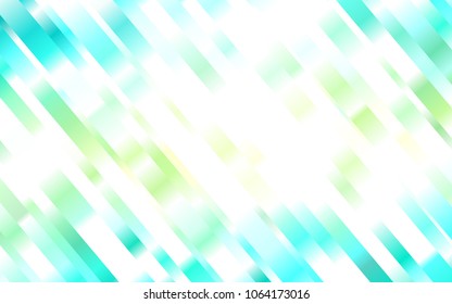 Light Green, Yellow vector cover with long lines. Blurred decorative design in simple style with lines. The template can be used as a background.