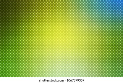 Light Green, Yellow vector cover with spots. Blurred decorative design in abstract style with bubbles. Completely new template for your brand book.