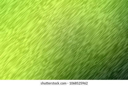 Light Green, Yellow vector cover with long lines. Decorative shining illustration with lines on abstract template. Smart design for your business advert.