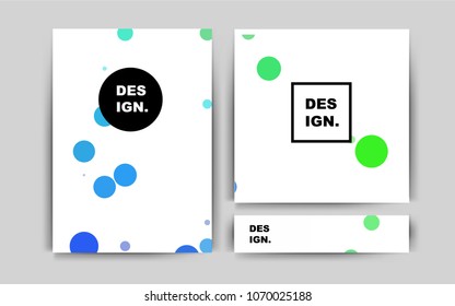 Light Green, Yellow vector cover for Envelopes. Abstract booklet on colored background with gradient. The pattern can be used for any ad, booklets.