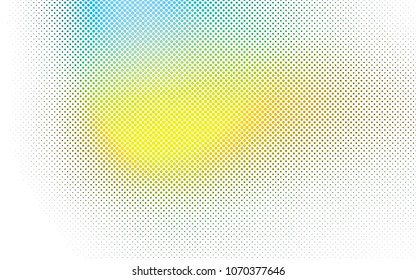 Light Green, Yellow vector  cover with spots. Beautiful colored illustration with blurred circles in nature style. The pattern can be used for beautiful websites.
