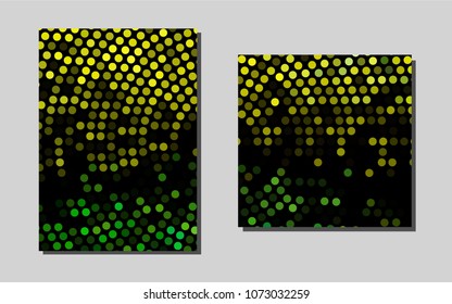 Light Green, Yellow vector cover for Envelopes. Blurred decorative design in abstract style with textbox. Pattern for beautiful business cards, folders.