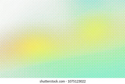 Light Green, Yellow vector  cover with spots. Illustration with set of shining colorful abstract circles. New design for ad, poster, banner of your website.