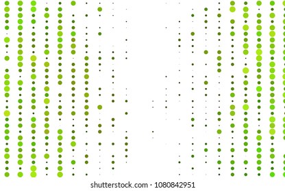 Light Green, Yellow vector  cover with spots. Beautiful colored illustration with blurred circles in nature style. Completely new template for your brand book.