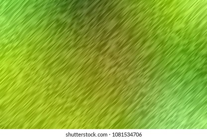 Light Green, Yellow vector cover with long lines. Glitter abstract illustration with colored sticks. The pattern can be used for busines ad, booklets, leaflets