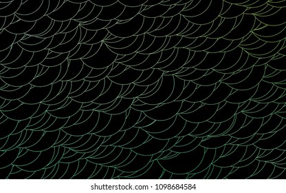 Light Green, Yellow vector  cover with spots. Glitter abstract illustration with blurred drops of rain. The pattern can be used for aqua ad, booklets.