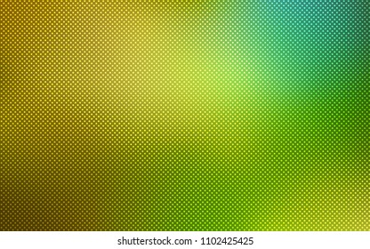 Light Green, Yellow vector cover with spots. Beautiful colored illustration with blurred circles in nature style. Completely new template for your brand book.
