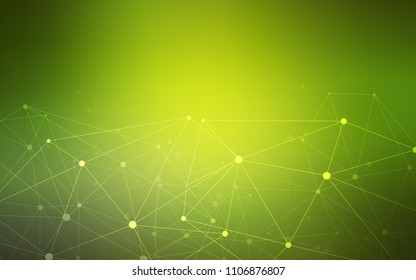Light Green, Yellow vector cover with spots, lines. Abstract illustration with colorful discs and triangles. Pattern can be used for beautiful websites.