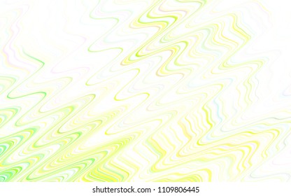 Light Green, Yellow vector cover with stright stripes. Lines on blurred abstract background with gradient. Best design for your ad, poster, banner.