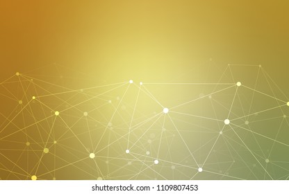 Light Green, Yellow vector cover with spots, lines. Illustration with set of colorful abstract circles and lines. Beautiful design for your business advert.
