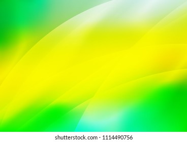 Light Green, Yellow vector cover with long lines. Modern geometrical abstract illustration with staves. The pattern can be used for busines ad, booklets, leaflets