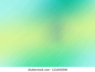 Light Green, Yellow vector cover with long diagonal lines. Modern geometrical abstract illustration with staves. Smart design for your business advert.