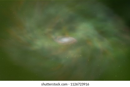 Light Green, Yellow vector cover with astronomical stars. Blurred decorative design in simple style with galaxy stars. Smart design for your business advert.