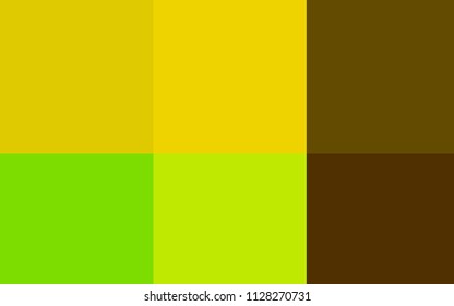 Light Green, Yellow vector cover with colorful palette. Decorative design of colorful palette. Set of colors for clever designers.