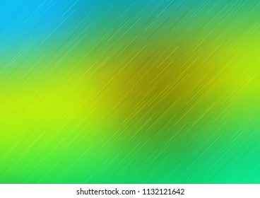Light Green, Yellow vector cover with long lines. Shining colored illustration with narrow lines. The template can be used as a background.