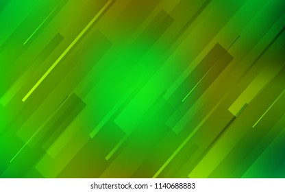 Light Green, Yellow vector cover with stright stripes. Modern geometrical abstract illustration with Lines. Pattern for your busines websites.