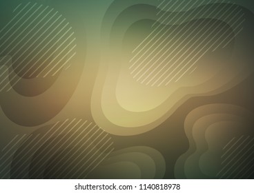 Light Green, Yellow vector cover with long lines. Lines on blurred abstract background with gradient. The pattern can be used for websites.