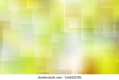 Light Green, Yellow vector cover with stright stripes. Lines on blurred abstract background with gradient. The pattern for ad, booklets, leaflets.